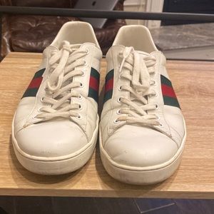 Gucci men’s sneakers size 11/12.5 in white/green/red